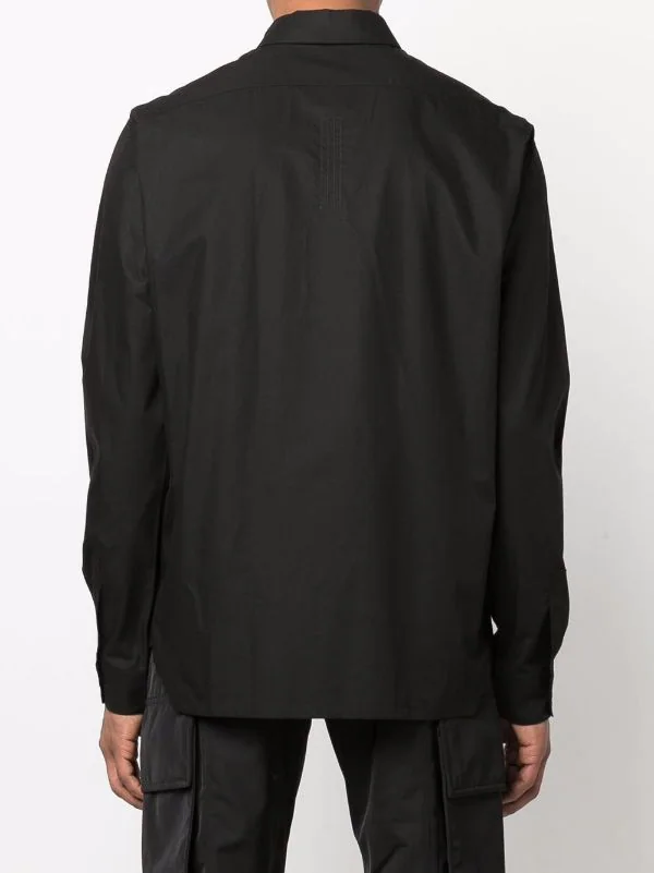 ( Nouvelle Collection ) Rick Owens Chemise Work En Coton Homme 6 ( Nouvelle Collection ) Rick Owens Chemise Work En Coton Homme – Image 4