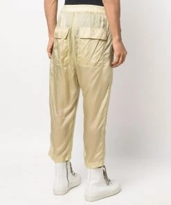 ( Nouvelle Collection ) Rick Owens Pantalon Court Slim à Lien De Resserrage Homme -Rick Owens Soldes 17900866 37969363 600