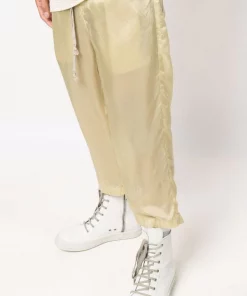 ( Nouvelle Collection ) Rick Owens Pantalon Court Slim à Lien De Resserrage Homme -Rick Owens Soldes 17900866 37970350 600