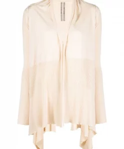 ( Nouvelle Collection ) Rick Owens 21 NATURAL Haut Drapé En Maille Femme