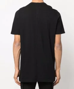 ( Nouvelle Collection ) Rick Owens 09 BLACK T-shirt à Manches Courtes Homme -Rick Owens Soldes 17901583 37969271 600