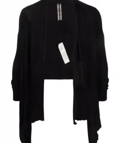 ( Nouvelle Collection ) Rick Owens Veste Drapée à Manches Longues Homme