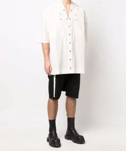 ( Nouvelle Collection ) Rick Owens 21 NATURAL Haut Faun à Boutons Pression Homme -Rick Owens Soldes 17902265 37809736 600