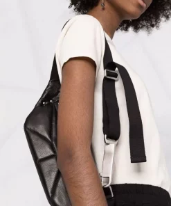 Rick Owens 09 BLACK Sac Banane Geo à Empiècements Contrastants Femme -Rick Owens Soldes 17902269 37763852 600