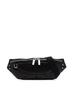 Rick Owens 09 BLACK Sac Banane Geo à Empiècements Contrastants Femme