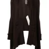 ( Nouvelle Collection ) Rick Owens Cardigan Cache-cœur à Design Drapé 64 OXBLOOD -Rick Owens Soldes 17903342 37991874 600