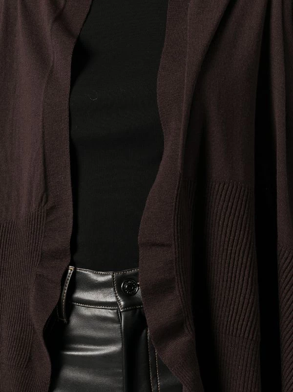 ( Nouvelle Collection ) Rick Owens Cardigan Cache-cœur à Design Drapé 64 OXBLOOD 7 ( Nouvelle Collection ) Rick Owens Cardigan Cache-cœur à Design Drapé 64 OXBLOOD – Image 5