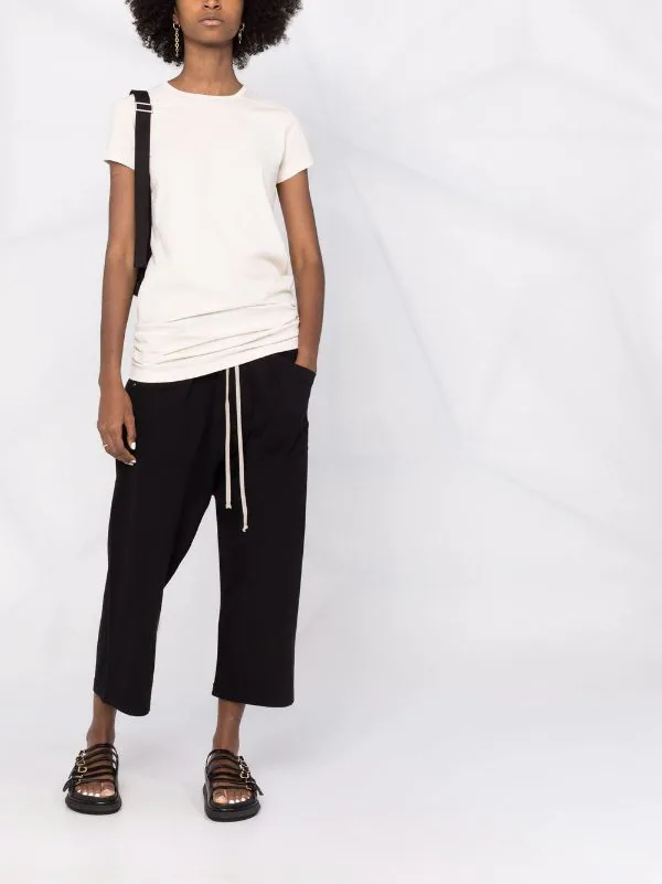 ( Nouvelle Collection ) Rick Owens T-shirt Mi-long En Coton Biologique Femme 4 ( Nouvelle Collection ) Rick Owens T-shirt Mi-long En Coton Biologique Femme â Image 2