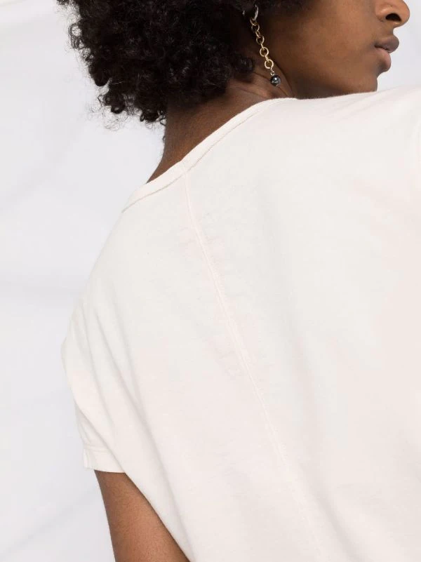 ( Nouvelle Collection ) Rick Owens T-shirt Mi-long En Coton Biologique Femme 5 ( Nouvelle Collection ) Rick Owens T-shirt Mi-long En Coton Biologique Femme â Image 3