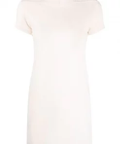 ( Nouvelle Collection ) Rick Owens T-shirt Mi-long En Coton Biologique Femme