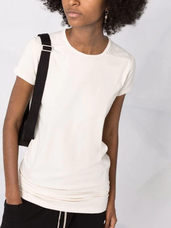 ( Nouvelle Collection ) Rick Owens T-shirt Mi-long En Coton Biologique Femme 7 ( Nouvelle Collection ) Rick Owens T-shirt Mi-long En Coton Biologique Femme â Image 5