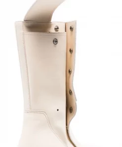 ( Nouvelle Collection ) Rick Owens Bottes Fogpocket 100 à Plateforme 11 MILK -Rick Owens Soldes 17906476 39223457 600