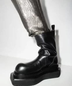 ( Nouvelle Collection ) Rick Owens Bottes Fog Pocket Cyclops En Cuir 99 BLACK/BLACK -Rick Owens Soldes 17906478 39247925 600