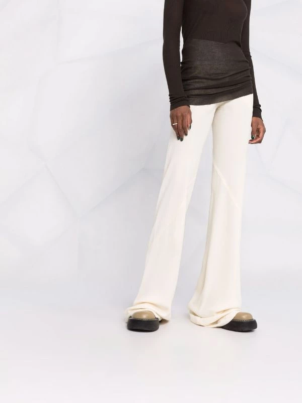 ( Nouvelle Collection ) Rick Owens Pantalon évasé à Taille Nervurée Femme 7 ( Nouvelle Collection ) Rick Owens Pantalon évasé à Taille Nervurée Femme – Image 5