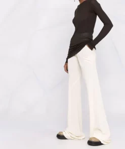 ( Nouvelle Collection ) Rick Owens Pantalon évasé à Taille Nervurée Femme 15 ( Nouvelle Collection ) Rick Owens Pantalon évasé à Taille Nervurée Femme -Rick Owens Soldes 17907751 37799953 600