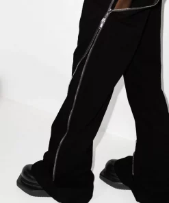 Rick Owens 09 BLACK Jean Slim à Détails De Zips Homme -Rick Owens Soldes 17910223 39235676 600