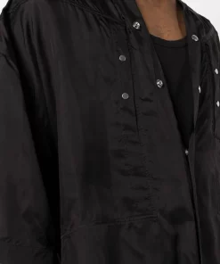 ( Nouvelle Collection ) Rick Owens 09 BLACK Chemise Oversize à Manches Courtes Homme -Rick Owens Soldes 17911133 39145878 600