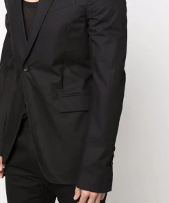 ( Nouvelle Collection ) Rick Owens Blazer à Revers étroit 09 BLACK 11 ( Nouvelle Collection ) Rick Owens Blazer à Revers étroit 09 BLACK -Rick Owens Soldes 17912646 37907058 600