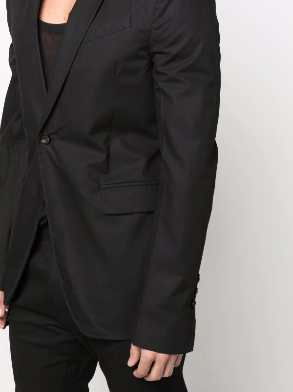 ( Nouvelle Collection ) Rick Owens Blazer à Revers étroit 09 BLACK 7 ( Nouvelle Collection ) Rick Owens Blazer à Revers étroit 09 BLACK – Image 5