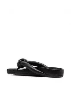 ( Nouvelle Collection ) Rick Owens Sandales Matelassées à Détail Noué Femme -Rick Owens Soldes 17913522 37809645 600