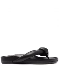 ( Nouvelle Collection ) Rick Owens Sandales Matelassées à Détail Noué Femme