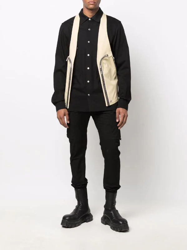 ( Nouvelle Collection ) Rick Owens 32 VANILLA Débardeur Bauhaus En Cuir Homme 4 ( Nouvelle Collection ) Rick Owens 32 VANILLA Débardeur Bauhaus En Cuir Homme – Image 2