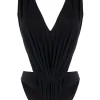 ( Nouvelle Collection ) Rick Owens Maillot De Bain Froncé à Col V 09 BLACK -Rick Owens Soldes 17914481 37838853 600