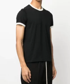( Nouvelle Collection ) Rick Owens T-shirt à Bords Contrastants Homme -Rick Owens Soldes 17915050 37939262 600