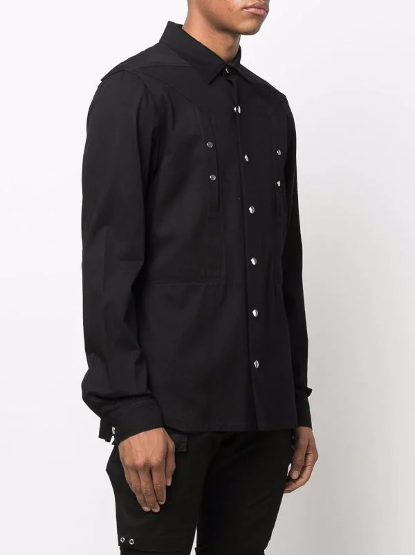 Rick Owens Chemise à Manches Longues Homme 5 Rick Owens Chemise à Manches Longues Homme – Image 3