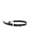 ( Nouvelle Collection ) Rick Owens 09 BLACK Collier En Cuir à Taille Ajustable Homme