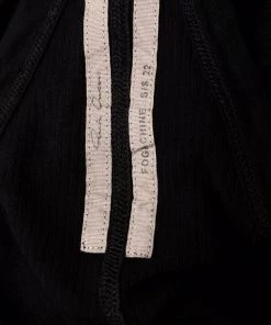 ( Nouvelle Collection ) Rick Owens Robe Nervurée à Design à Une épaule 09 BLACK -Rick Owens Soldes 17924254 37787195 600