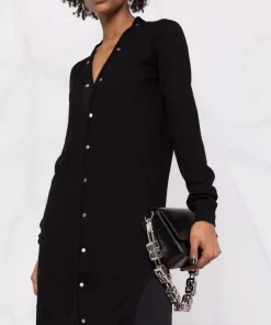 ( Nouvelle Collection ) Rick Owens Cardigan Sasha En Laine Femme -Rick Owens Soldes 17925523 37985452 600