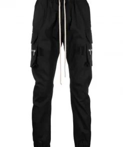 ( Nouvelle Collection ) Rick Owens 09 BLACK Pantalon Sarouel à Lien De Resserrage Homme