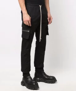 ( Nouvelle Collection ) Rick Owens 09 BLACK Pantalon Sarouel à Lien De Resserrage Homme -Rick Owens Soldes 17932696 38030530 600