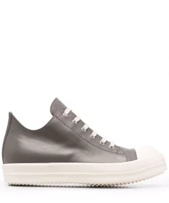 ( Nouvelle Collection ) Rick Owens GRIGIO Baskets Mi-montantes Fogachine Homme