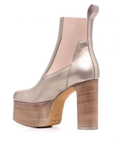 ( Nouvelle Collection ) Rick Owens Bottines Métallisées à Plateforme 150 Mm Femme -Rick Owens Soldes 17932729 37812286 600