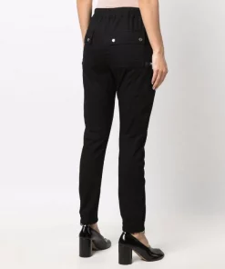 ( Nouvelle Collection ) Rick Owens 09 BLACK Pantalon Slim à Zips Femme -Rick Owens Soldes 17933201 38037160 600