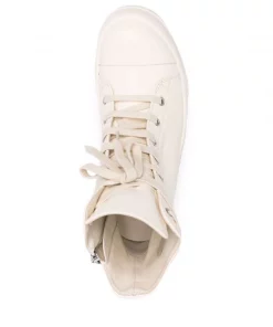 ( Nouvelle Collection ) Rick Owens Baskets Montantes En Cuir Femme -Rick Owens Soldes 17933206 38002670 600