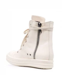 ( Nouvelle Collection ) Rick Owens Baskets Montantes En Cuir Femme -Rick Owens Soldes 17933206 38004477 600