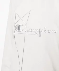 Rick Owens Sweat à Logo Imprimé OYSTER -Rick Owens Soldes 17934562 38631884 600