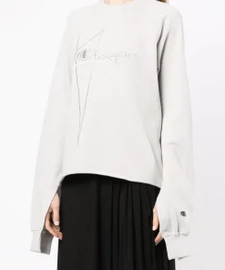 Rick Owens Sweat à Logo Imprimé OYSTER -Rick Owens Soldes 17934562 38632742 600