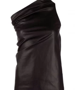 ( Nouvelle Collection ) Rick Owens Blouse Athena à Design à Une épaule BLACK