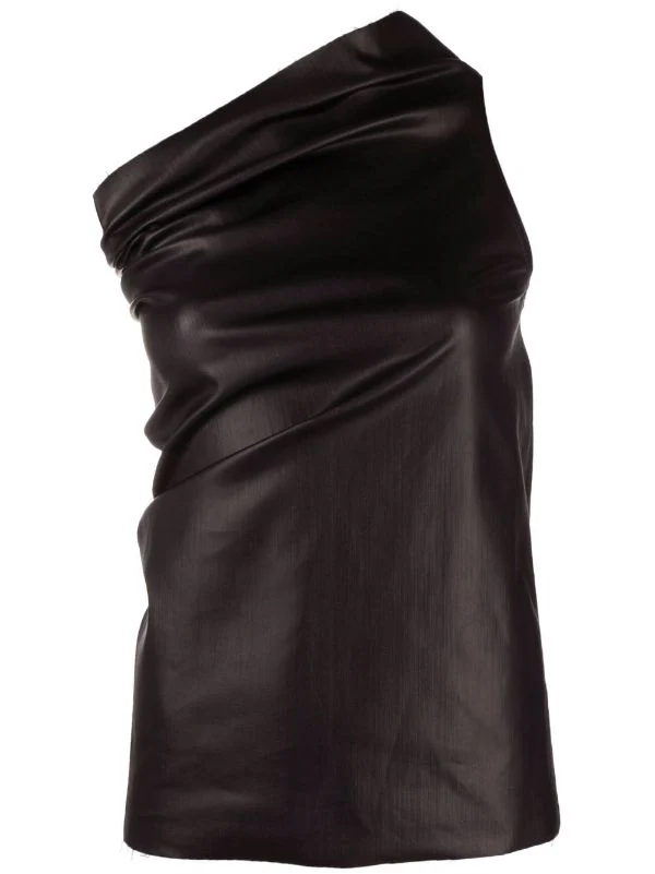 ( Nouvelle Collection ) Rick Owens Blouse Athena à Design à Une épaule BLACK 3 ( Nouvelle Collection ) Rick Owens Blouse Athena à Design à Une épaule BLACK