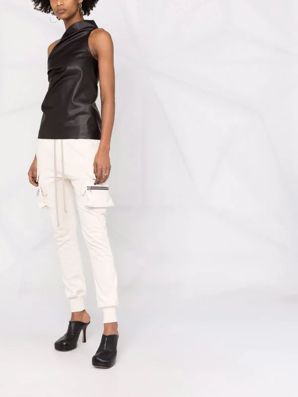 ( Nouvelle Collection ) Rick Owens Blouse Athena à Design à Une épaule BLACK 8 ( Nouvelle Collection ) Rick Owens Blouse Athena à Design à Une épaule BLACK – Image 6