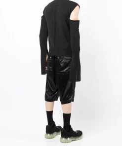 Rick Owens Pull à Détails De Découpes 09 BLACK -Rick Owens Soldes 17938635 37870055 600