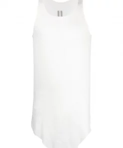 ( Nouvelle Collection ) Rick Owens 11 MILK Débardeur Fogachine à Fines Nervures Homme