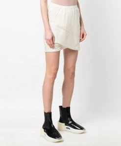 ( Nouvelle Collection ) Rick Owens Short Drapé En Satin 21 NATURAL -Rick Owens Soldes 17944805 38014997 600