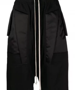 ( Nouvelle Collection ) Rick Owens Short En Coton à Lien De Resserrage Homme