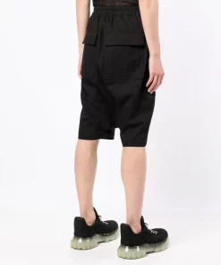 ( Nouvelle Collection ) Rick Owens Short En Coton à Lien De Resserrage Homme -Rick Owens Soldes 17945395 38460144 600