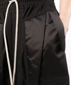 ( Nouvelle Collection ) Rick Owens Short En Coton à Lien De Resserrage Homme -Rick Owens Soldes 17945395 38460146 600